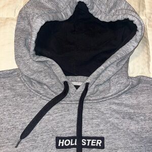 Hollister Heather Gray Hoodie Sweater